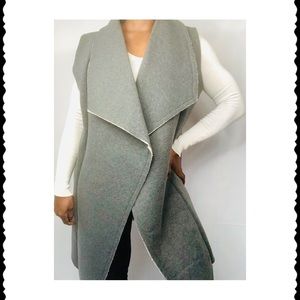 Special One Intl.Women’s Gray Sleeveless Wrap Coat